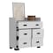 Tuhome Alyn Dresser, Four Legs, Four Drawers, One Double Drawer, Superior Top, White CLB7154 - alternate 3